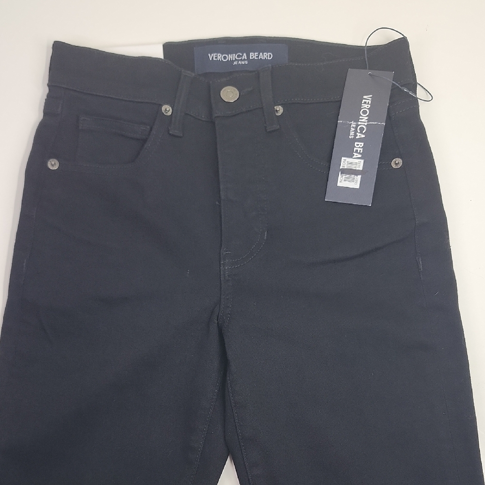 Veronica Beard Black High-Rise Skinny Jeans